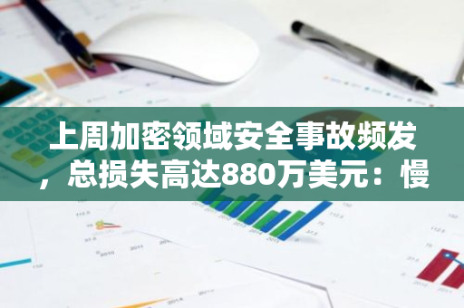 上周加密领域安全事故频发，总损失高达880万美元：慢雾报告揭示惊人数据