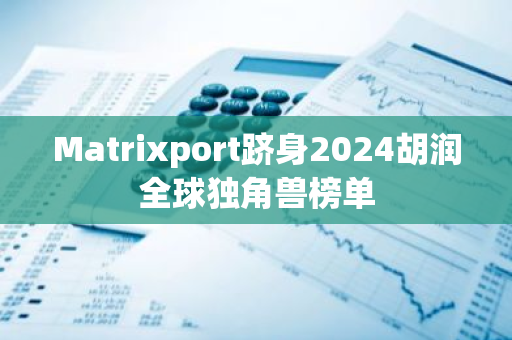 Matrixport跻身2024胡润全球独角兽榜单