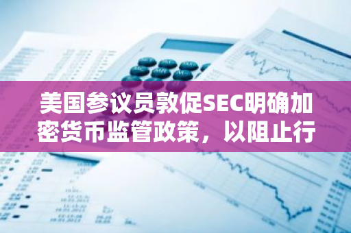 美国参议员敦促SEC明确加密货币监管政策，以阻止行业人才和资本流向海外