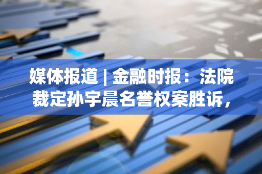 媒体报道 | 金融时报：法院裁定孙宇晨名誉权案胜诉，具里程碑意义