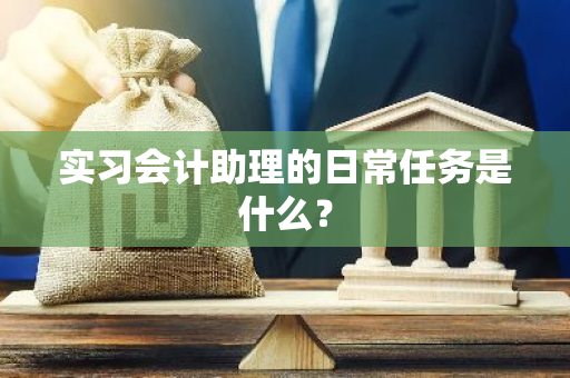 实习会计助理的日常任务是什么？