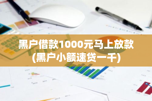 黑户借款1000元马上放款(黑户小额速贷一千)