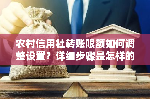 农村信用社转账限额如何调整设置？详细步骤是怎样的？