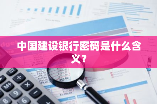 中国建设银行密码是什么含义？