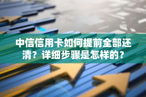 中信信用卡如何提前全部还清？详细步骤是怎样的？