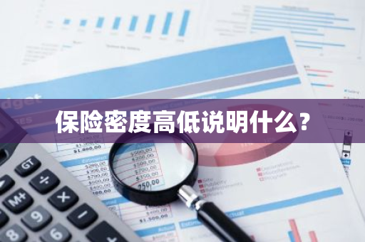 保险密度高低说明什么？