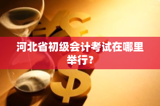 河北省初级会计考试在哪里举行？