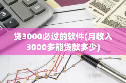 贷3000必过的软件(月收入3000多能贷款多少)