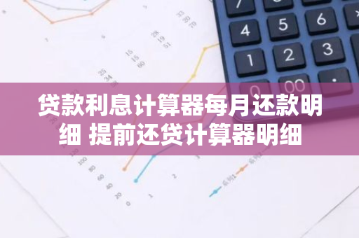 贷款利息计算器每月还款明细 提前还贷计算器明细
