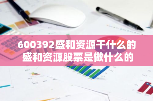 600392盛和资源干什么的 盛和资源股票是做什么的