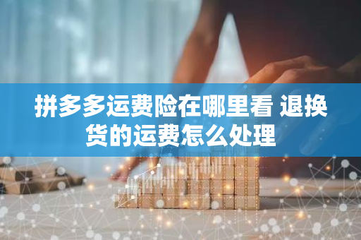 拼多多运费险在哪里看 退换货的运费怎么处理