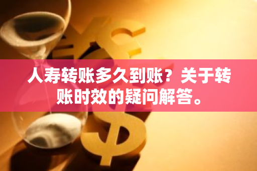 人寿转账多久到账？关于转账时效的疑问解答。