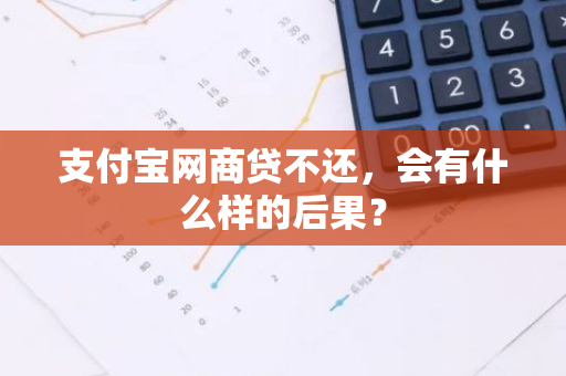 支付宝网商贷不还，会有什么样的后果？