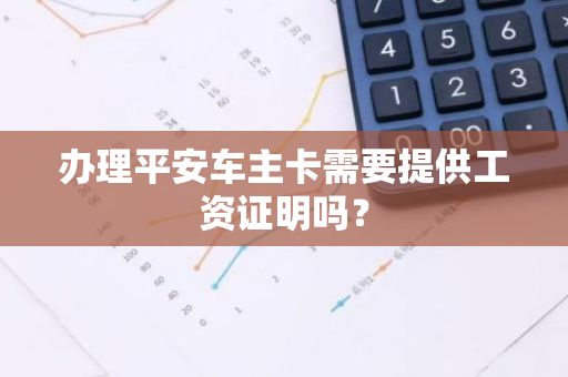 办理平安车主卡需要提供工资证明吗？