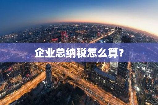 企业总纳税怎么算？