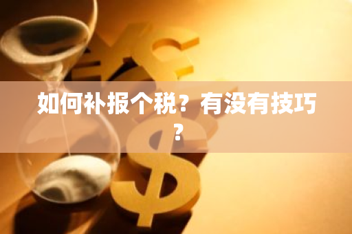 如何补报个税？有没有技巧？
