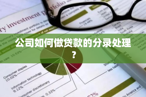 公司如何做贷款的分录处理？