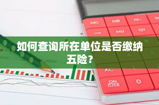 如何查询所在单位是否缴纳五险？