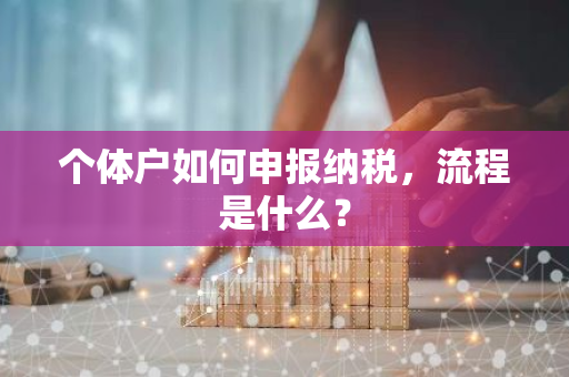 个体户如何申报纳税，流程是什么？