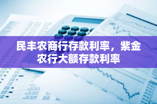 民丰农商行存款利率，紫金农行大额存款利率
