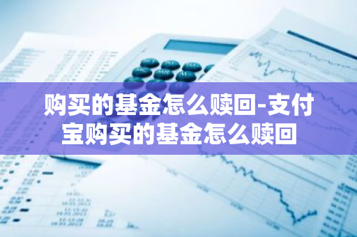 购买的基金怎么赎回-支付宝购买的基金怎么赎回