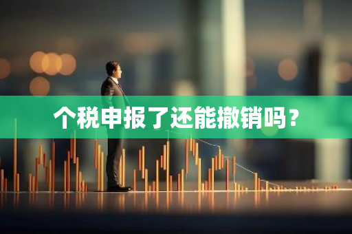 个税申报了还能撤销吗？