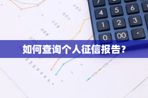如何查询个人征信报告？
