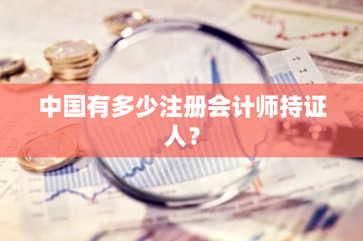 中国有多少注册会计师持证人？