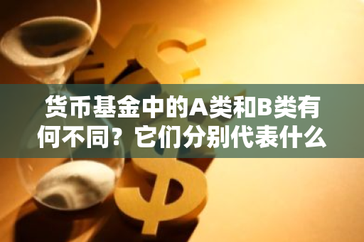 货币基金中的A类和B类有何不同？它们分别代表什么意义？
