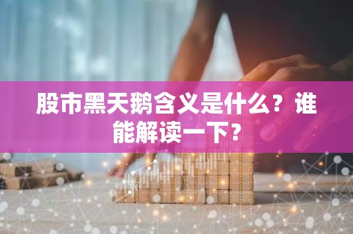 股市黑天鹅含义是什么？谁能解读一下？