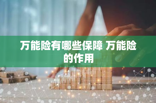 万能险有哪些保障 万能险的作用