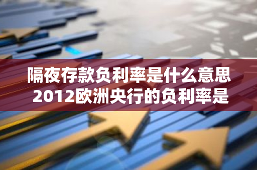 隔夜存款负利率是什么意思 2012欧洲央行的负利率是多少