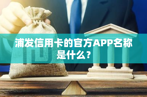 浦发信用卡的官方APP名称是什么？