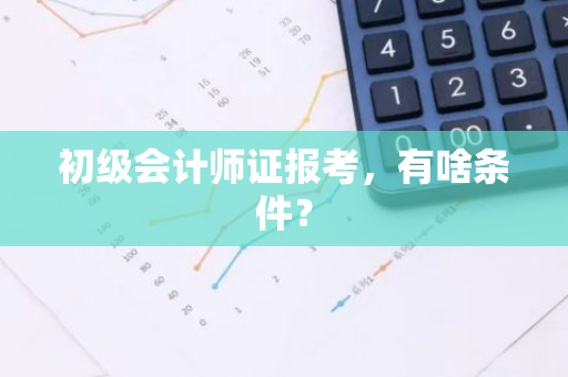 初级会计师证报考，有啥条件？