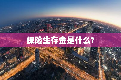 保险生存金是什么?