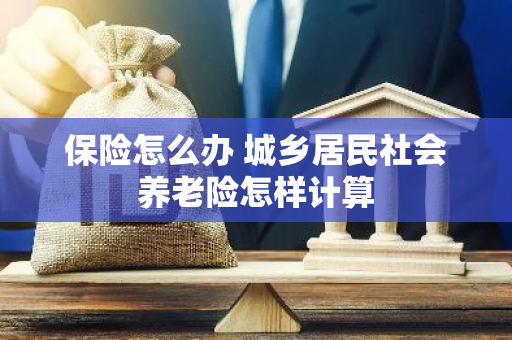 保险怎么办 城乡居民社会养老险怎样计算