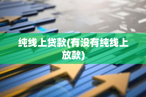 纯线上贷款(有没有纯线上放款)