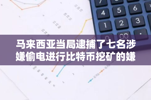 马来西亚当局逮捕了七名涉嫌偷电进行比特币挖矿的嫌疑人