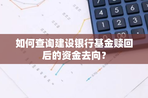 如何查询建设银行基金赎回后的资金去向？