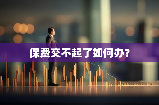 保费交不起了如何办？