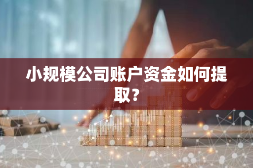 小规模公司账户资金如何提取？