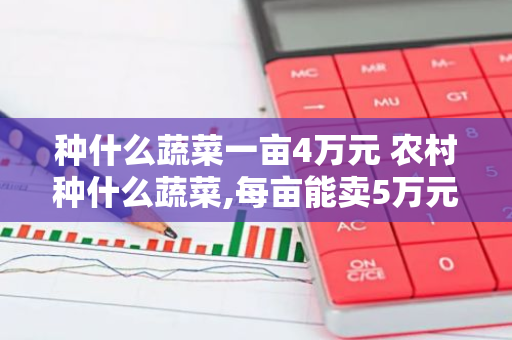 种什么蔬菜一亩4万元 农村种什么蔬菜,每亩能卖5万元