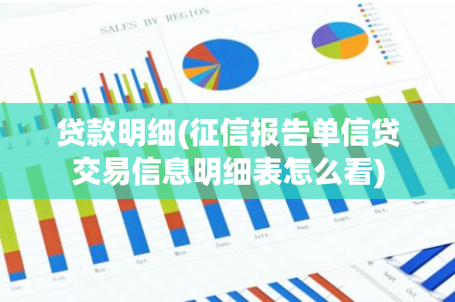 贷款明细(征信报告单信贷交易信息明细表怎么看)