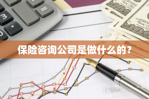保险咨询公司是做什么的？