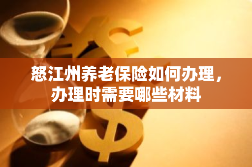 怒江州养老保险如何办理，办理时需要哪些材料