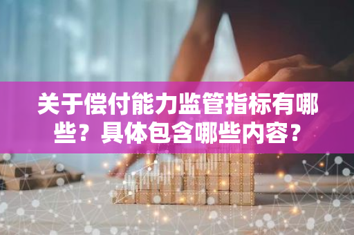 关于偿付能力监管指标有哪些？具体包含哪些内容？