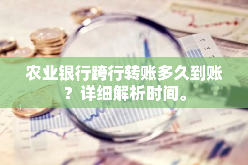 农业银行跨行转账多久到账？详细解析时间。