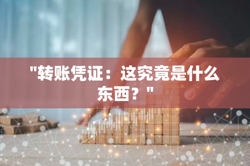 "转账凭证：这究竟是什么东西？"