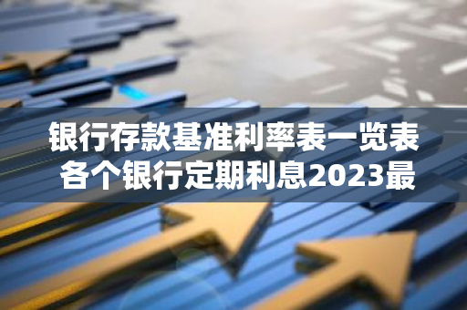银行存款基准利率表一览表 各个银行定期利息2023最新利率