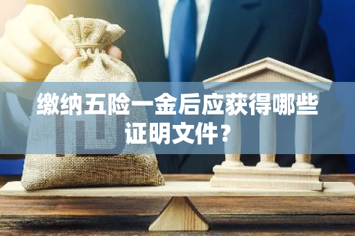 缴纳五险一金后应获得哪些证明文件？